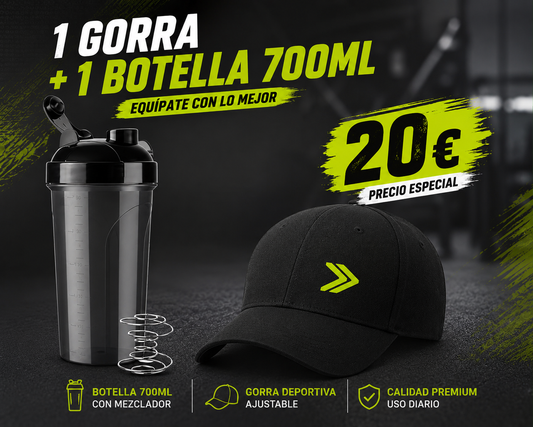 1 Gorra + Botella 700ml